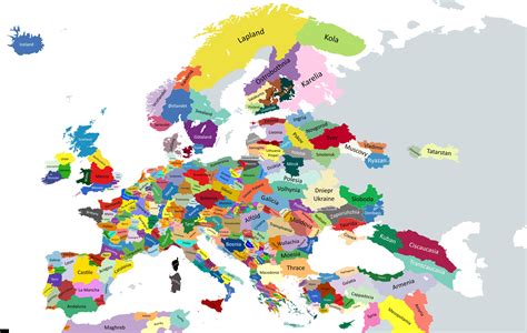 A Fascinating Map of Europe's Historical Regions - Vivid Maps