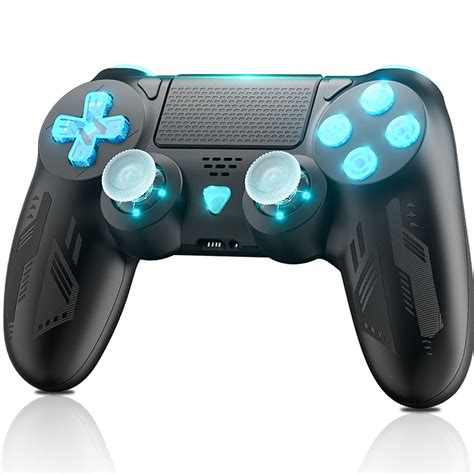 Bonadget Wireless Controller for PS4,with Custom LED Light - Compatible ...