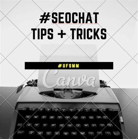 #SEOCHAT Tips & Tricks. I participated in my first TwitterLive… | by ...