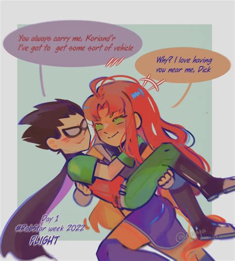 Robin x Starfire