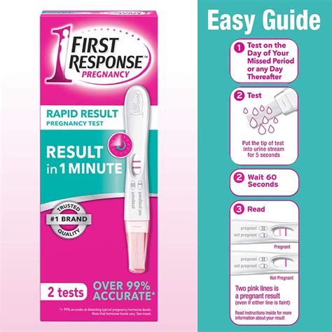 First Response Rapid Result Pregnancy Test 2 Pack - Fast & Accurate ...