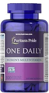 Puritan's Pride Women's One Daily Multivitamins-100 Caplets : Amazon.in ...