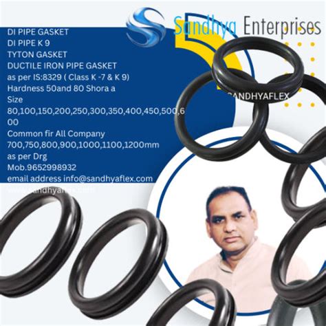 Pipe Line Rubber Gasket Manufacturer, Exporter In Telangana