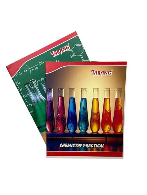 TARANG Chemistry Practical Notebook | 84 Pages | Paper | Hard Cover ...