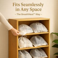 ShoeNest™ – Reusable Shoe Organizer Bags | Pack of 10 – BreathNest