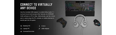 Corsair HS55 Surround Gaming Headset (Leatherette Memory Foam Ear Pads ...