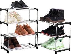 SAISAP 3-Layer Multipurpose Metal, Plastic Collapsible Shoe Stand Price ...