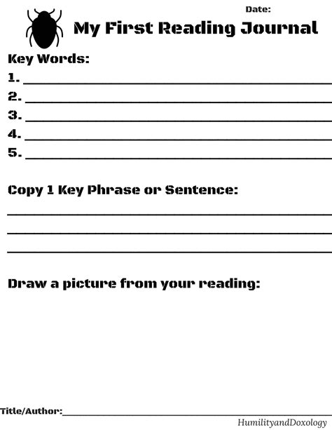 Reading Journal Examples 的图像结果