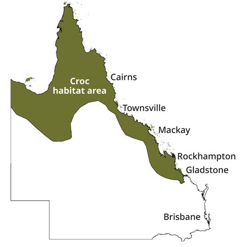 Saltwater Crocodile Habitat Map