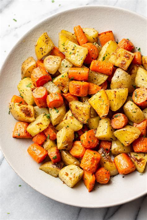 Easy Roasted Potatoes and Carrots • Salt & Lavender