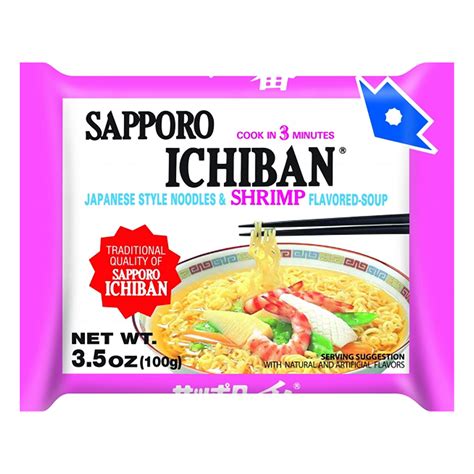 Sapporo Ichiban Instant Ramen Noodles Shrimp - 3.5oz – Arcaera
