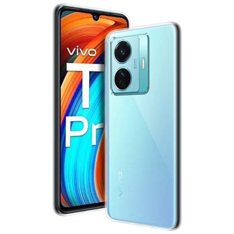 Casotec Soft TPU Back Case Cover for Vivo T1 Pro 5G - Clear