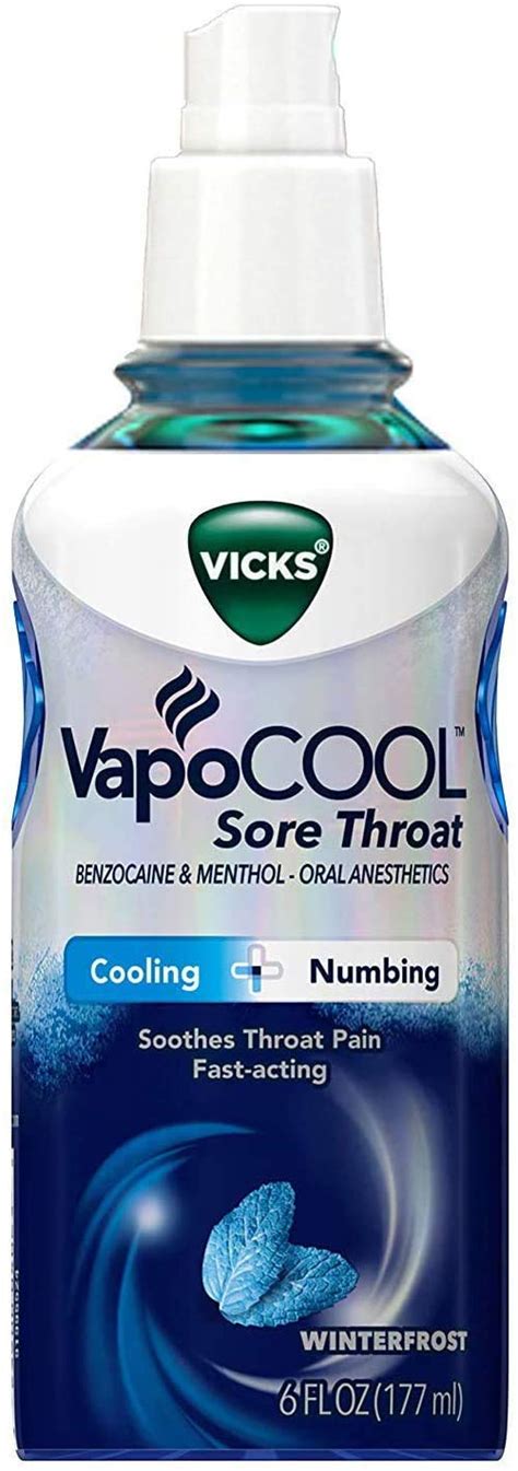 Buy Vicks VapoCOOL, Sore Throat Spray, Relieves Painful Sore Throat ...