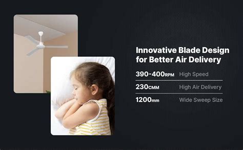 Buy ZunVolt Thundermax 1200 mm (48 inch) Ceiling Fan (White) Online at ...