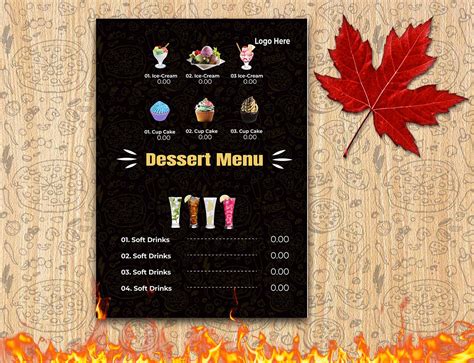 Food Menu Card Design 的图像结果