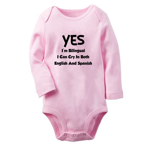 Baby Unisex I'm Bilingual I Can Cry In Both English And Spanish Funny ...