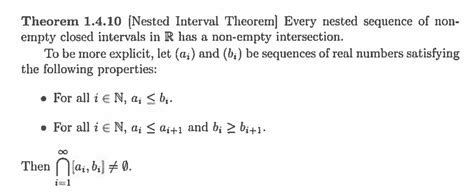 Image result for Nested Interval Theorem