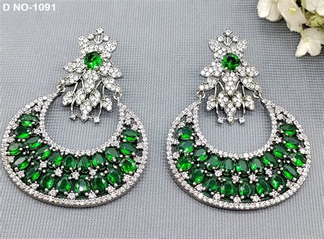Victorian American Diamond Earing SKU-1091 C2 – rchie creation llp