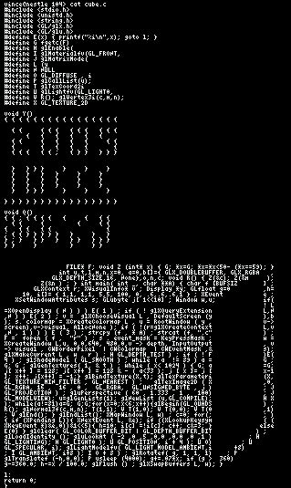 Code Cube 的图像结果