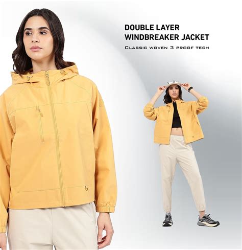 XTEP Women's X-Shield Tech Double Layer Windbreaker Outdoor Training J ...