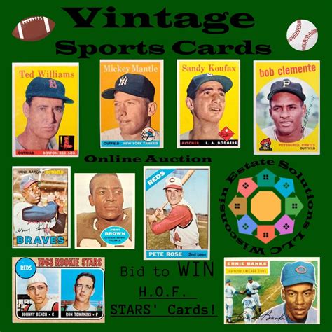 $1 Vintage Sports Starts | Mantle, Aaron, Mays, Jackie LegacyCardz777 - eBay Live