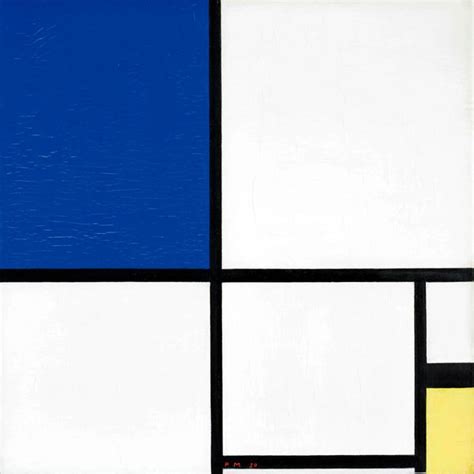 Composition Blue And Yellow - Posters by Piet Mondrian | Buy Posters ...
