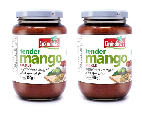 Grandmas Authentic Kerala Style Tender Mango Pickle|400G Pack Of 2 ...