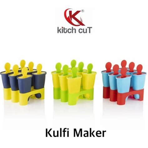 Ice Cream And Candy Making Machine - 6 Cups Plastic Ice Candy Maker ...