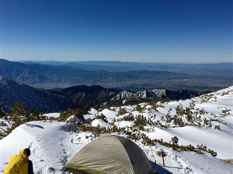 Spent the night at 11,100 feet on Mt. San Gorgonio, the highest ...