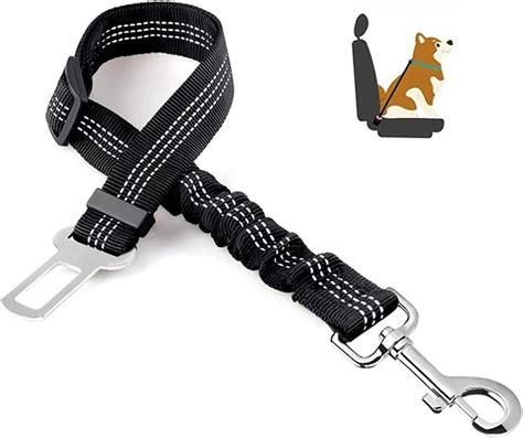 Dog Seat Belts for Cars - Dog Seat Belt Adjustable Elastic Bungee ...