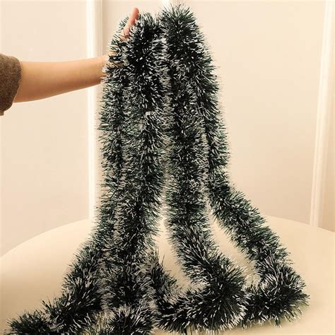 Buy ME & YOU Artificial Tinsel Garland (Pack of 6, 7 feet Each) Snow ...