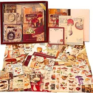 The AutoStory Junk Journal & Scrapbook Kit: A6 Notebook, Stickers, DIY ...