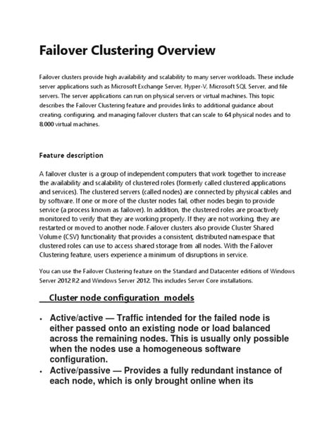 Image result for Failover Cluster Examples