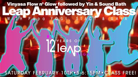 Leap Anniversary Class – Leap Yoga
