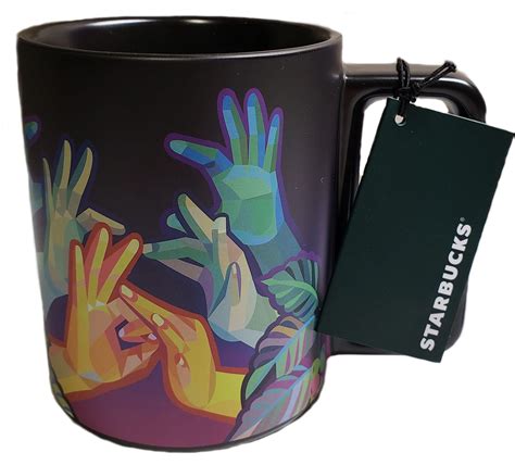 Buy Starbucks American Sign Language ASL Hand Movements Coffee Mug, 12 ...
