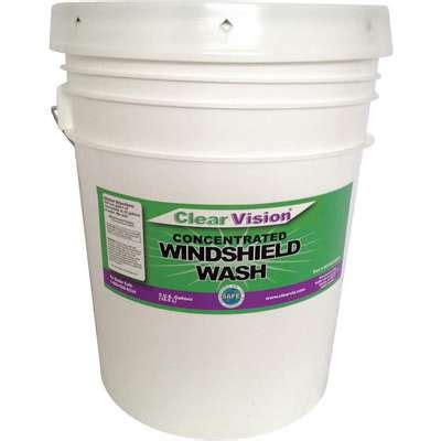 912508-8 Clear Vision Windshield Washer, 5 gal., Pail, Summer Blend, 1: ...