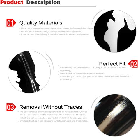 Buy iwannachange 2pcs Monster Claw Marks Headlight Car Sticker Stripes ...