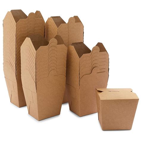 Buy Kraft Paper Take Out Containers, Togo Boxes for Food 32 oz, 50 Pack ...