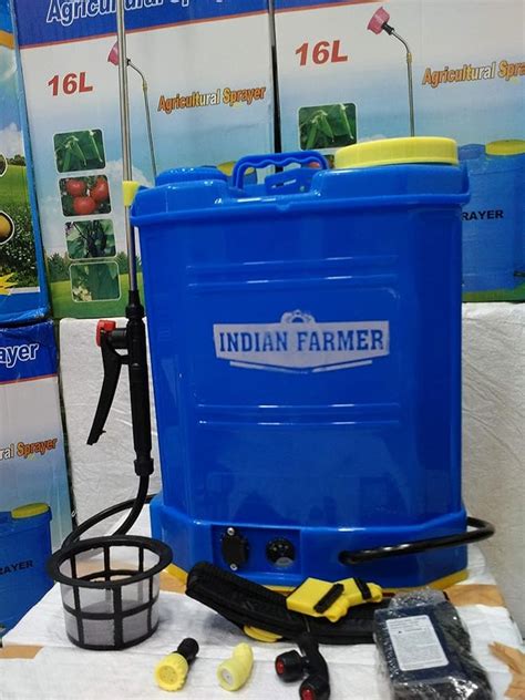 INDIAN FARMER Battery Operated Sprayer 16L (Blue) Gold_3 : Amazon.in ...