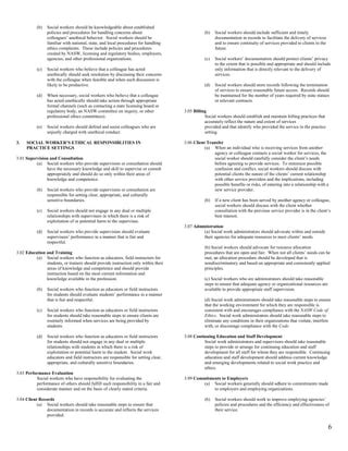 Image result for NASW Code of Ethics Examples