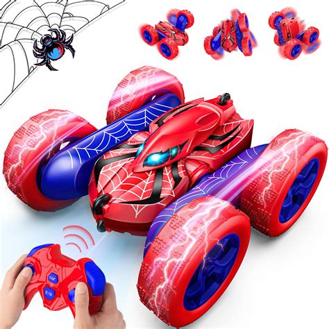 Amazon.com: Spider Remote Control Car,Double Sided 360° Rotating 4WD RC Cars for 3-12 Year Old ...