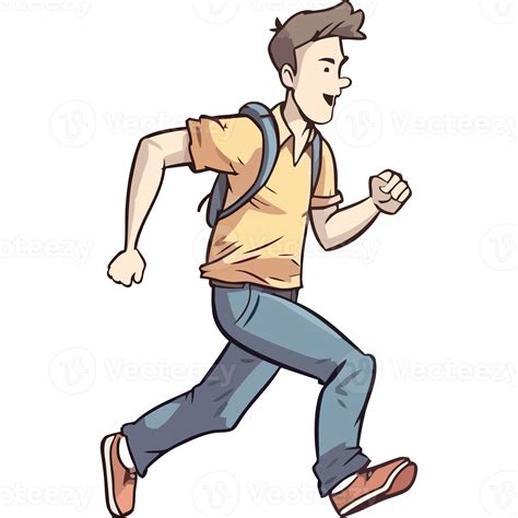 Runner Cartoon PNG 的图像结果
