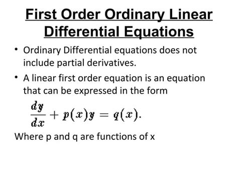 First Order Differential Equations 的图像结果