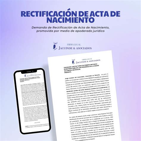 Demanda De Rectificacion De Acta De Nacimiento Evidencia Ley De Ohm