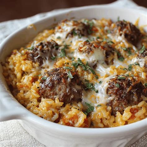 Meatball Rice Casserole: Comfort Food at Its Best