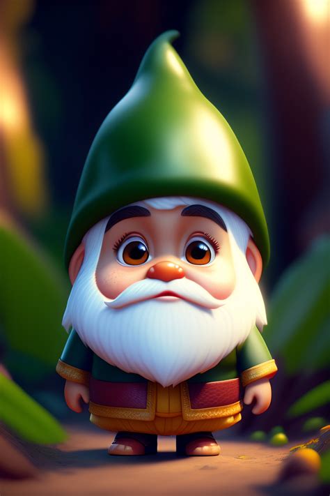 Lexica - Gnome cute in the jungle as a pixar disney character ...