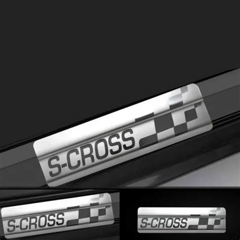 Stainless Steel Door Sill Plate Guards for S-Cross