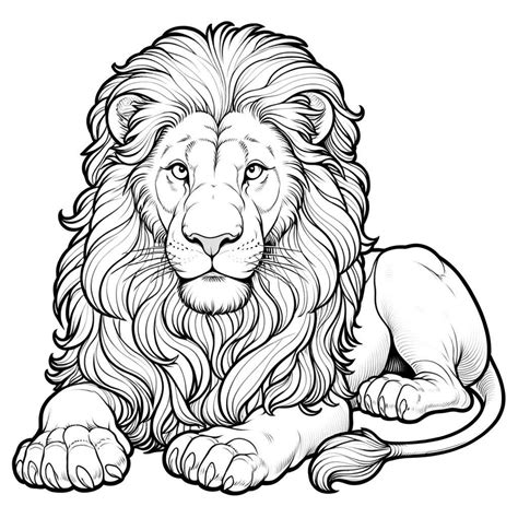 Free Printable Lion Coloring Pages - Lion Coloring Page lion coloring ...