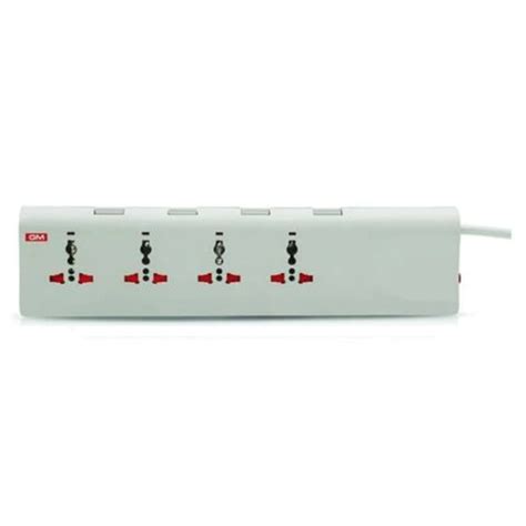 GM E-Book 4+4 Spike Adaptor with Individual Switch, Indicator, Safety ...