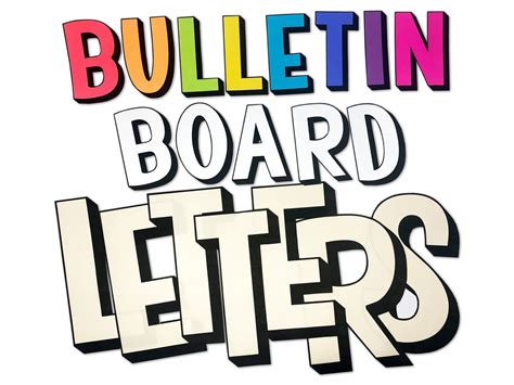 3D Printable Bulletin Board Letters - Classroom Decor - Bulletin Board ...